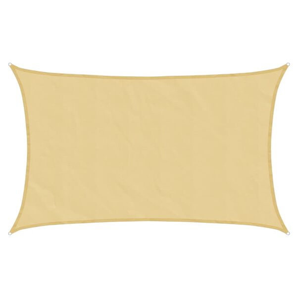 vidaXL Voile d'ombrage sable 8x5 m 100 % polyester oxford