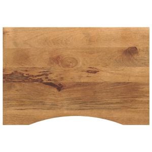 vidaXL Dessus de bureau avec courbe 80x50x2,5 cm manguier massif brut