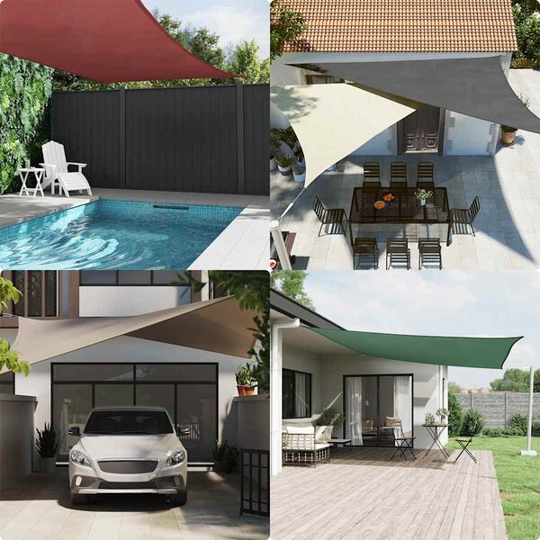 vidaXL Voile de parasol tissu oxford rectangulaire 2x3,5 m beige