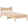 vidaXL Cadre de lit sans matelas 75x190 cm bois de pin massif