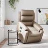 vidaXL Fauteuil inclinable de massage &eacute;lectrique cappuccino similicuir