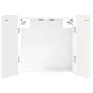 vidaXL Cabinet pour cible ZWOLLE Blanc 52,5 x 10,5 x 57,5 cm