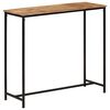 vidaXL Table console 80x30x74 cm bois massif de manguier et fer