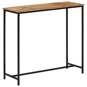 vidaXL Table console 80x30x74 cm bois massif de manguier et fer