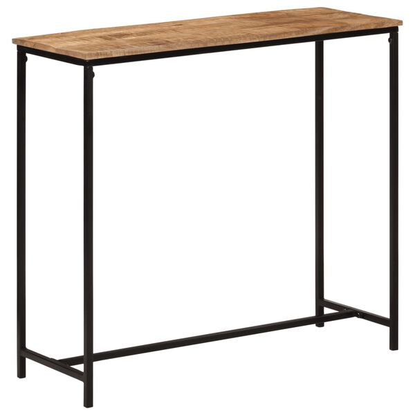 vidaXL Table console 80x30x74 cm bois massif de manguier et fer