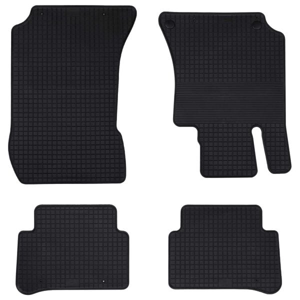 vidaXL Tapis de voiture 4 pcs Noir Convient pour MERCEDES E 2009-2016