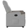 vidaXL Fauteuil inclinable &eacute;lectrique gris nuage tissu