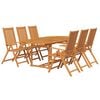 vidaXL Ensemble à manger de jardin 5 pcs Bois d'acacia massif