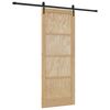 vidaXL Porte coulissante ORKDAL Naturel 83 x 211 cm Bois de pin massif