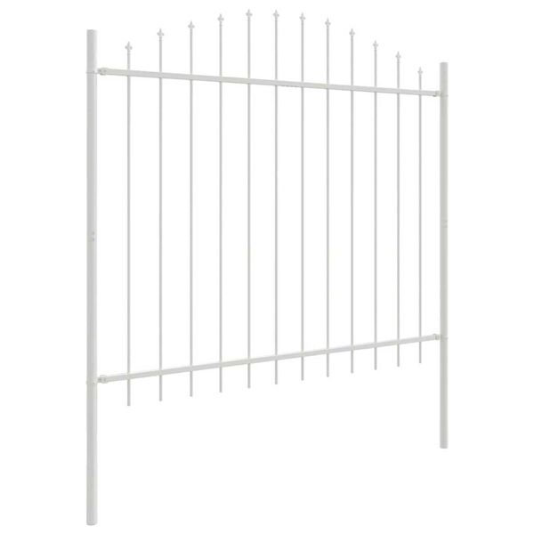 vidaXL Cl&ocirc;ture de jardin 4 pcs Blanc 170 x 165 cm