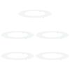 vidaXL adapt&eacute; pour anneaux d'arbre plats 5 pcs Blanc &Oslash;50 / 80 cm Acier