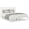 vidaXL Cadre de lit extra long sans matelas 160x210 cm bois massif