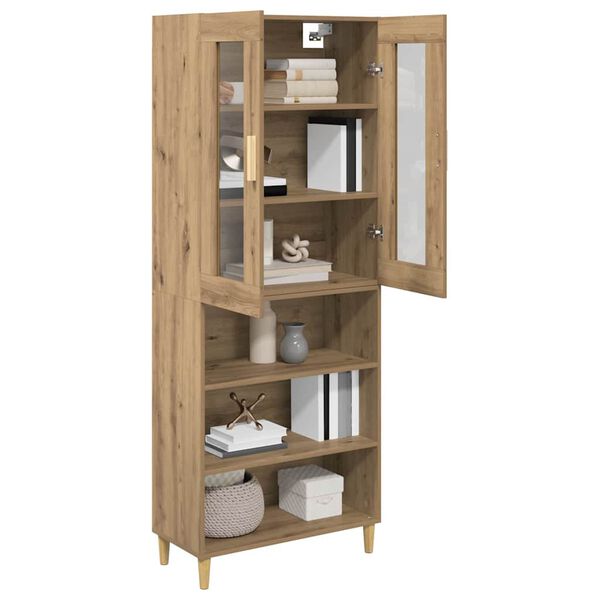 vidaXL Haut Armoire Ch&ecirc;ne artisanal 69,5 x 34 x 180 cm