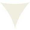 vidaXL Voile de parasol tissu oxford triangulaire 4x4x4 m cr&egrave;me