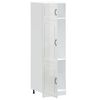 vidaXL Armoire de cuisine Kalmar blanc brillant bois d'ing&eacute;nierie