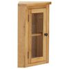 vidaXL Armoire d’angle murale 45x28x60 cm Bois de chêne massif