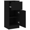 vidaXL Buffets 2 pcs noir 30x30x70 cm bois d'ing&eacute;nierie