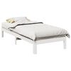 vidaXL Cadre de lit sans matelas blanc 80x200 cm bois massif de pin