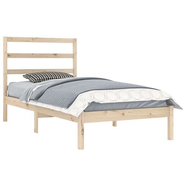 vidaXL Cadre de lit sans matelas 90x200 cm bois de pin massif