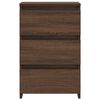 vidaXL Tables de chevet 2pcs Ch&ecirc;ne marron 40x35x62,5cm Bois ing&eacute;nierie