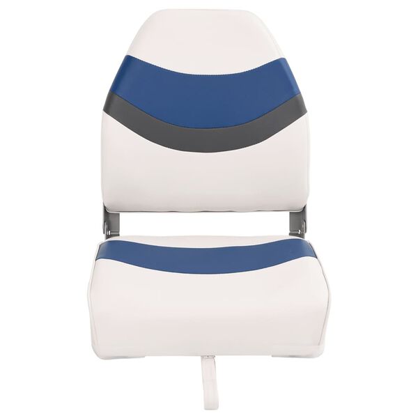 vidaXL Si&egrave;ges de bateau pliables lot de 2 &agrave; dossier haut 44x38x55 cm