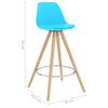 vidaXL Ensemble de bar 5 pcs Bleu