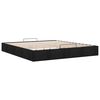 VidaXL Cadre de lit ottoman sans matelas noir 160x200 cm tissu