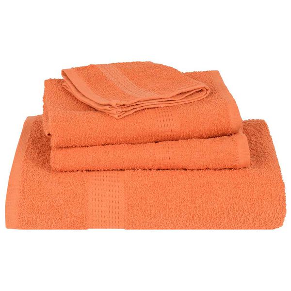 vidaXL Serviettes de sauna FROGN 4 pcs orange 80x200 cm 360 g/m&sup2;