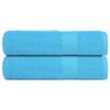 vidaXL Serviettes de douche FROGN 2 pcs turquoise 70x140cm 360 g/m&sup2;