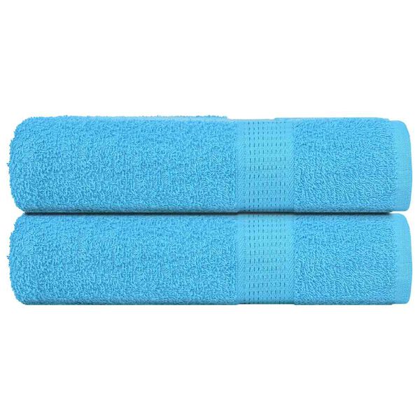 vidaXL Serviettes de douche FROGN 2 pcs turquoise 70x140cm 360 g/m&sup2;