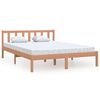 vidaXL Cadre de lit Marron miel Bois de pin massif 120x200 cm