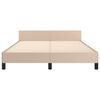 vidaXL Cadre de lit sans matelas cappuccino 140x190 cm similicuir