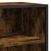vidaXL Buffet ch&ecirc;ne fum&eacute; 35,5x35x76 cm bois d'ing&eacute;nierie et m&eacute;tal