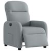 vidaXL Fauteuil inclinable électrique Gris clair Tissu