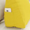 vidaXL Coussin de Dos Jaune clair 45 x 20 x 35 cm tissu