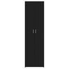 vidaXL Garde-robe de couloir Noir 55x25x189 cm Bois d'ingénierie