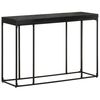 vidaXL Table console Noir 110x35x76 cm Bois d'acacia et de manguier