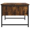 vidaXL Table basse chêne fumé 101x49x39,5 cm bois d'ingénierie