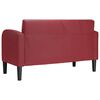 vidaXL Canap&eacute; causeuse rouge bordeaux 110 cm similicuir