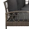 vidaXL Ensemble de canap&eacute; de jardin avec coussin 2 pcs Gris Acier
