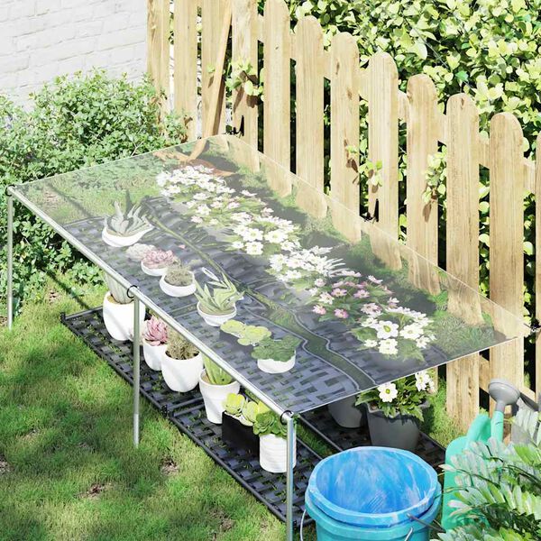 vidaXL B&acirc;che transparente avec &oelig;illets 1x2 m PVC