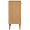 vidaXL Table de chevet SENJA aspect de rotin marron bois de pin massif
