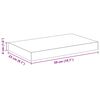 vidaXL &Eacute;tag&egrave;res flottantes 4 pcs ch&ecirc;ne et blanc 50x23x3,8 cm MDF