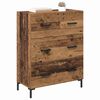 vidaXL Buffet Bois Ancien 69,5 x 34 x 90 cm Bois d'ing&eacute;nierie et fer