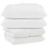 vidaXL Couette avec Oreillers 3 pc Blanc Microfibre et Plumes D'oie