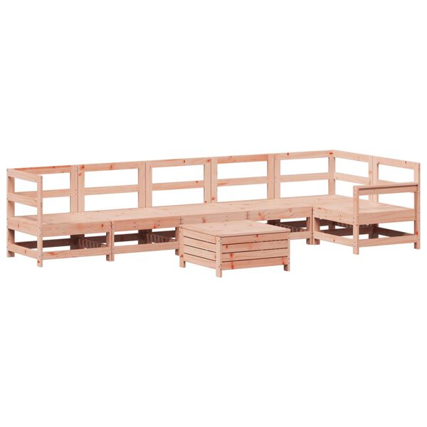 vidaXL Salon de jardin 7 pcs bois massif sapin de douglas