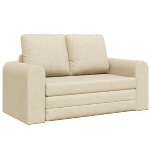 vidaXL Canap&eacute;-Lit Cr&egrave;me 148 x 71 x 83 cm tissu