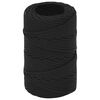 vidaXL Corde utilitaire polyvalente 2 mm 500 m Noir PP