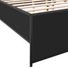 vidaXL Cadre de lit sans matelas noir 120x190 cm
