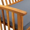 vidaXL Banc de jardin avec coussin 119 cm Bois solide d'acacia